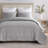 Greenland Home Fashions Cosmo 3-Piece Queen Size Gray Coverlet Set, 90x90 Inch-445108062-424953400