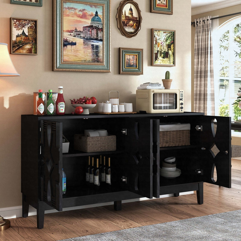 Verdina 60.5" Sideboard, Black