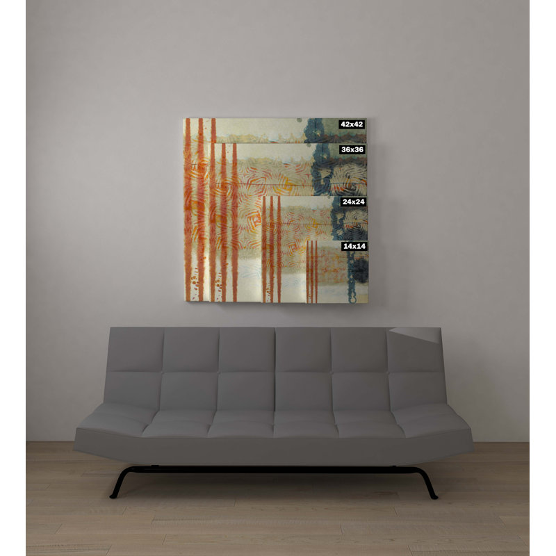 " Pioneering Wondrous " Painting Print, 14" H x 14" W x 2" D