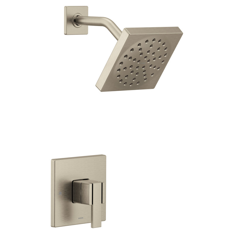 90 Degree M-CORE 3-Series 1-Handle Eco-Performance Shower Trim Kit, Valve Required, Brushed Nickel