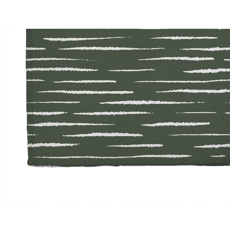 Lak Kids Play Mat, Rectangle 5' x 7', Chimichurri/Green