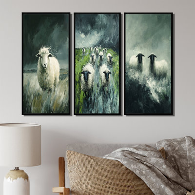 Collection de décorations murales Stormy Pasture Of Sheep I - Sheep