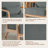 Jyrin Mid Century Upholstered Gray Corduroy Solid Wood Accent Chair with an Extra Pillow-1690814846-1690814840