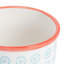 Nicola Spring Hand-Printed Plant Pots - 14cm - Turquoise - Pack of 3-50928602