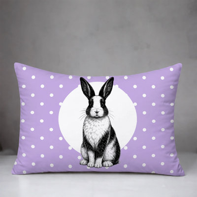 Rabbit Indoor/Outdoor Reversible Pillow