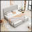 High Headboard Upholstered Bed