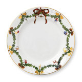Star Fluted Christmas Royal Copenhagen 8.2677" Salad or Dessert Plate