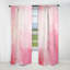 Rideau floral obscurcissant or et rose à motif abstrait rivière IV - fuchsia - 1 panneau-107827056