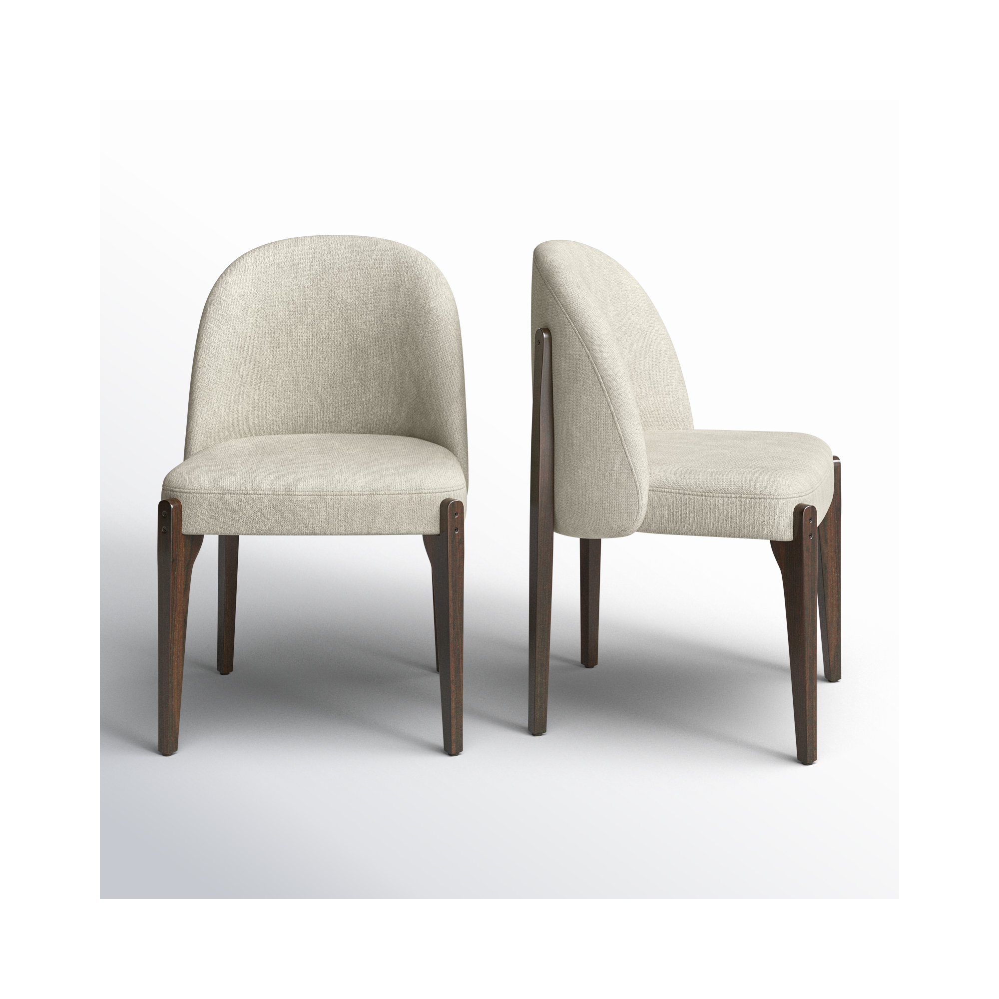 Pietta Dining Chair (set of 2), Luna Gray