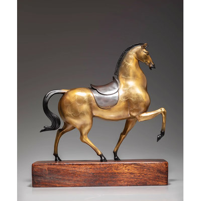 Modern Creative Full-Gold-Plated Horse Figurine