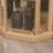 Glass Door Curio Cabinet With Lighting - Oak, Abundant Space, Stylish Corner Display 25Lb Shelf Capacity,-1039202043
