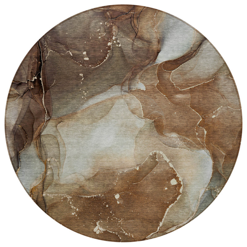 Tapis d'intérieur rond 8 po