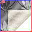Couvertures à motifs floraux gris-133729105