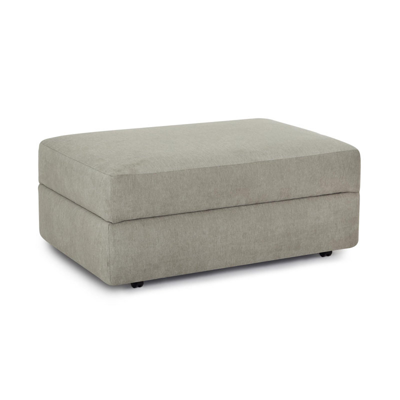 Wilmot Storage Ottoman W/ Caster Legs, Gray