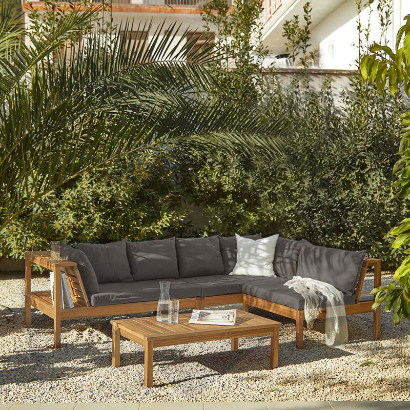Collinward 240cm Wide Outdoor, Grey, No Umbrella