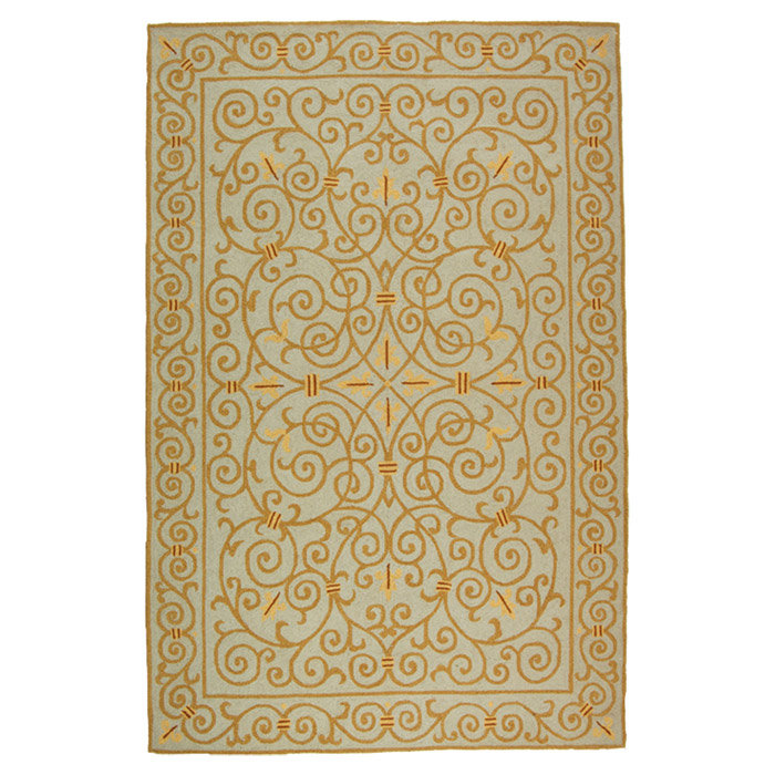 Cher Hand Hooked Wool Pile Oriental Rug