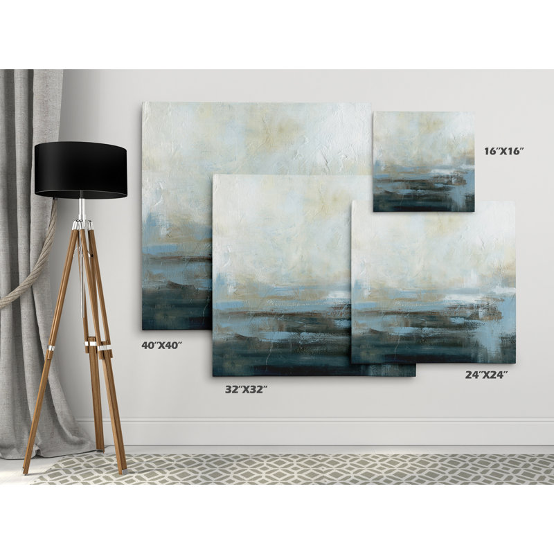 " Morning Abstract ", 16" H x 16" W x 1.5" D, Wrapped Canvas
