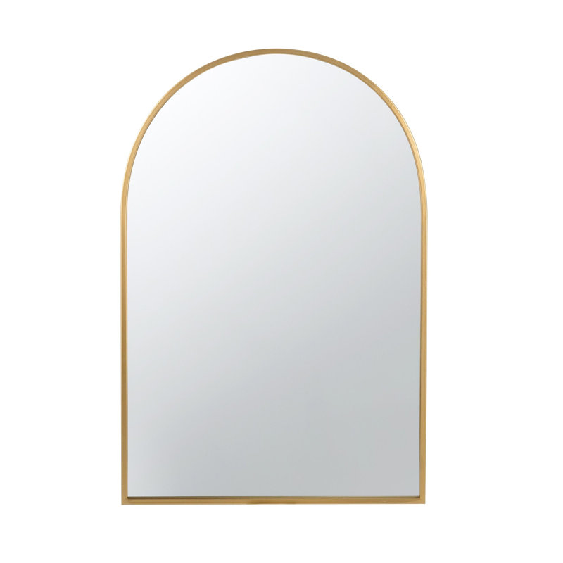 Modern Accent Mirror, Gold, 36" x 24"