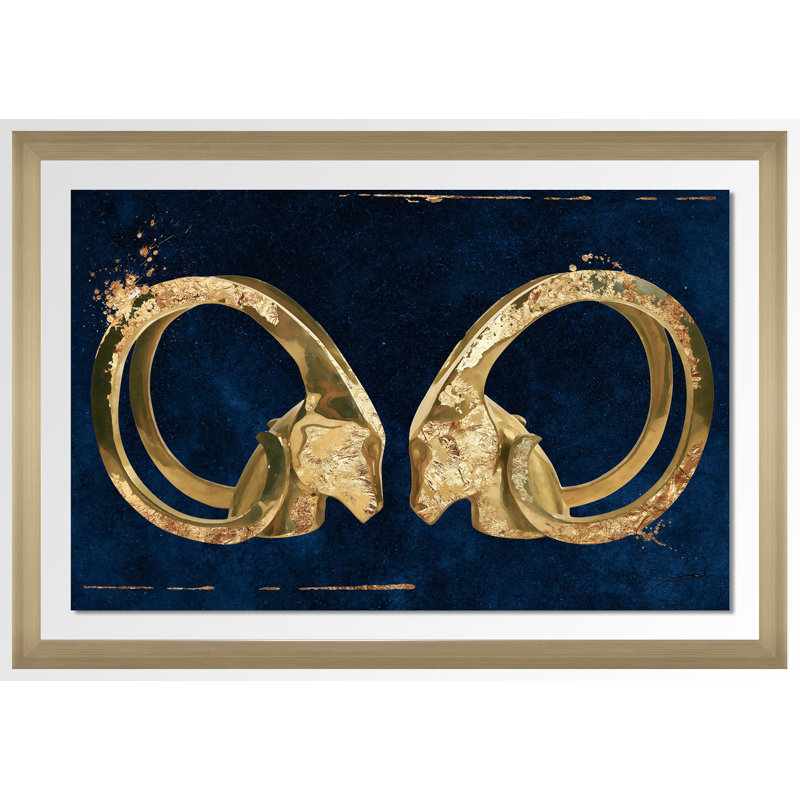 «Eye to Eye 4», impression, H 21,5 po x l 27,5 po x P 0,75 po, Encadrement champagne, Tapis transparent