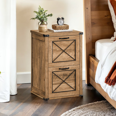 2-Drawer Filing Cabinet and Printer Stand by Millwood Pines