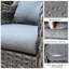 Chaise de patio pivotante avec coussins Tichina-1807429544