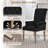 Tufted Upholstered Dining Armchair with Chrome Legs-1678760550