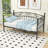 Twin Metal Daybed with Strong Slat