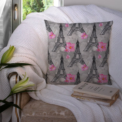  Coussin extérieur Flowers Flowers Eiffel Tower