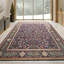 Hand Knotted Wool Oriental Area Rug in Navy And Light Green