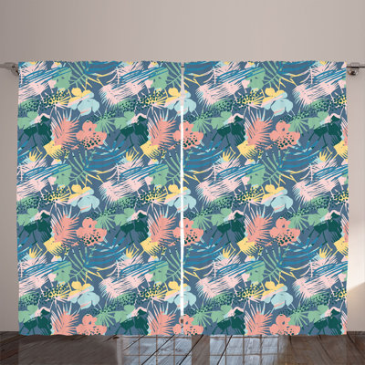 Semi Sheer Curtain Pair