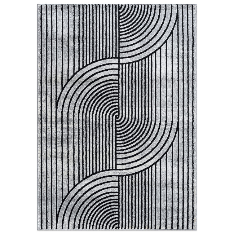 Rambo Contemporary Arch Knot Design Area Rug