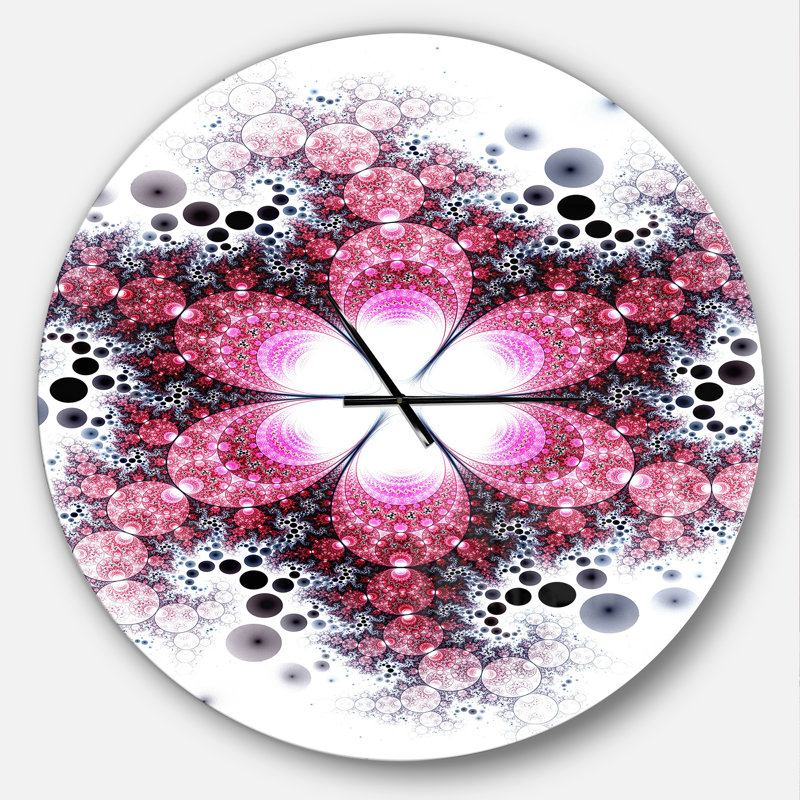 Horloge murale violette, Surdimensionné
