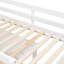 Lit mezzanine simple blanc avec bureau latéral et 4 tiroirs, lit utilitaire en bois massif Maximize-118035841-118035843