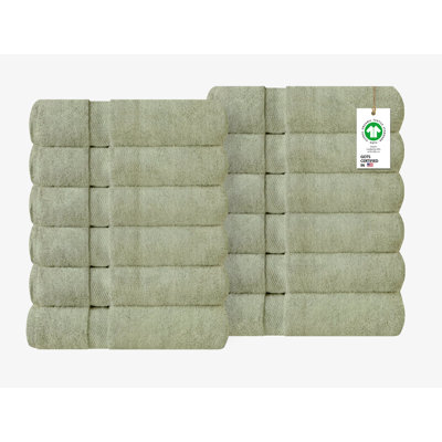 Débarbouillette luxueusement moelleuse 100% coton Delara certifiée GOTS et OEKO-TEX 650 GSM
