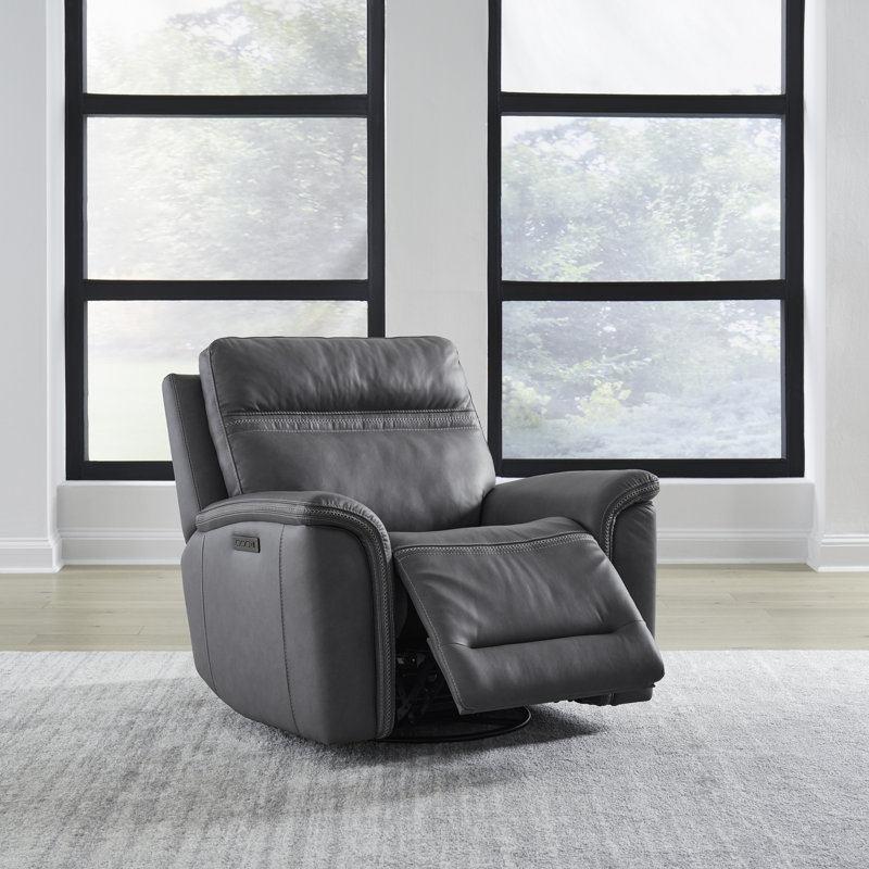 Ensemble de fauteuil inclinable et pivotant Cabrero, Gris
