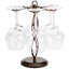 Metal Tabletop Wine Glass Rack in Bronze