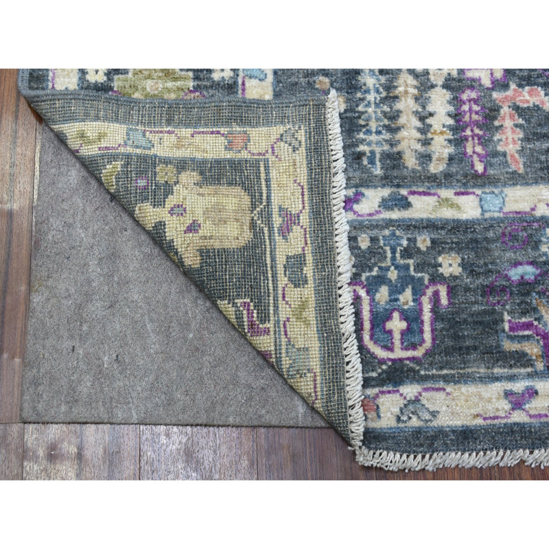 Tapis en laine velouté moelleux à la main 6 pi 4 po x 8 pi 9 po Angora Oushak 0240016B3E6C4A539F21E44B7FA5B358