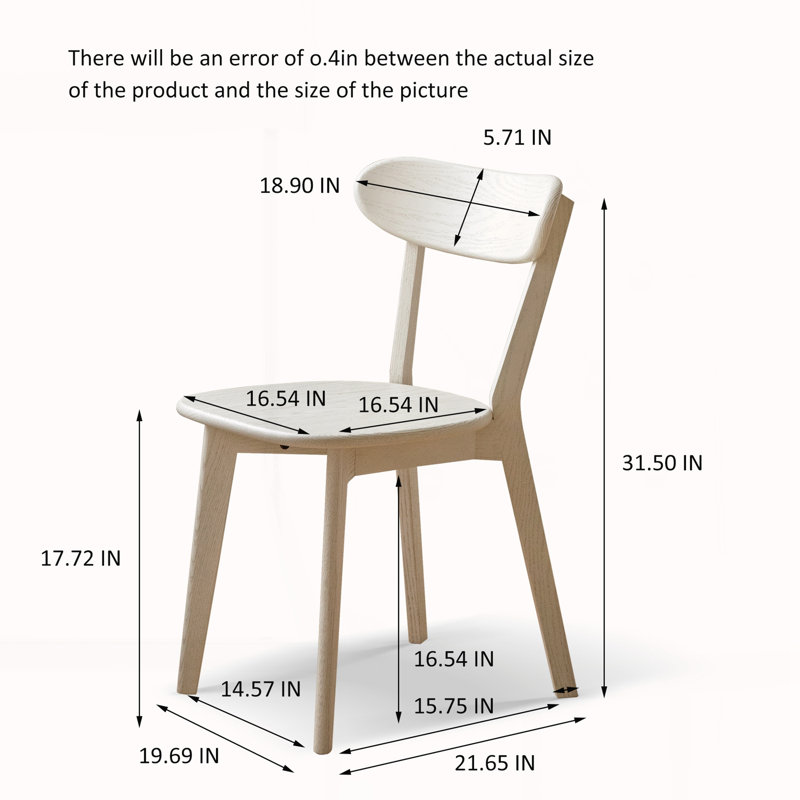 Chaises d'appoint contemporaines avec pieds en bois, Blanc