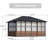 Berkely 12'X 16'. Aluminum Patio Hardtop Gazebo,Single Top Outdoor Screen Sunroom House With TV Bracket And Charging Socket-124266535