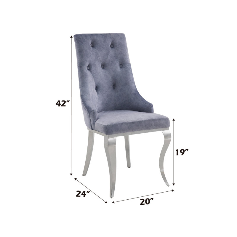 Ensemble de chaises de salle à manger Dekel, Gris