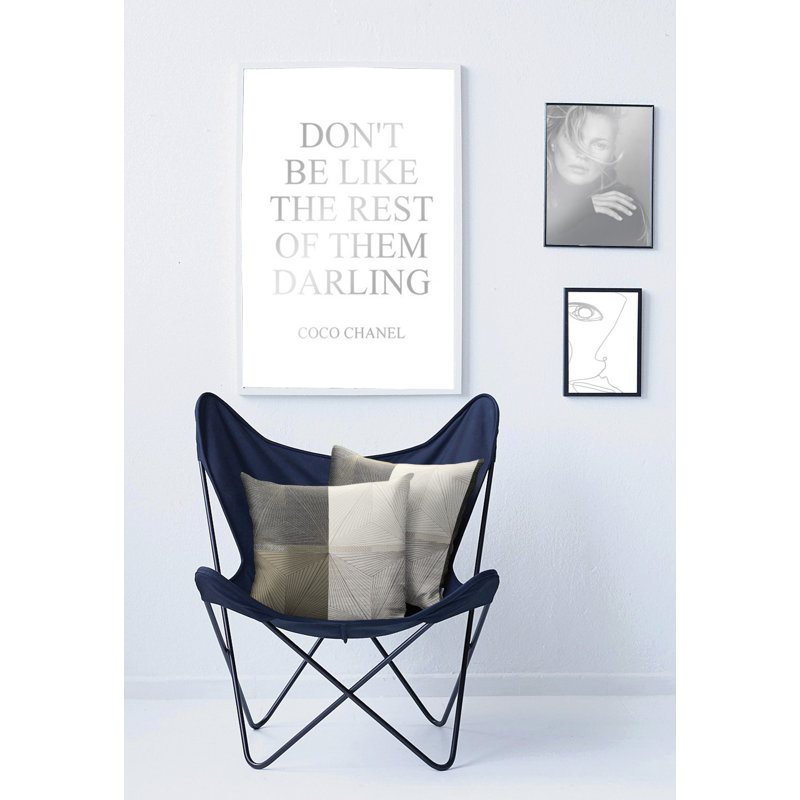 Geometric Square Cushion, 45 cm x 45 cm, Brown, Polyester