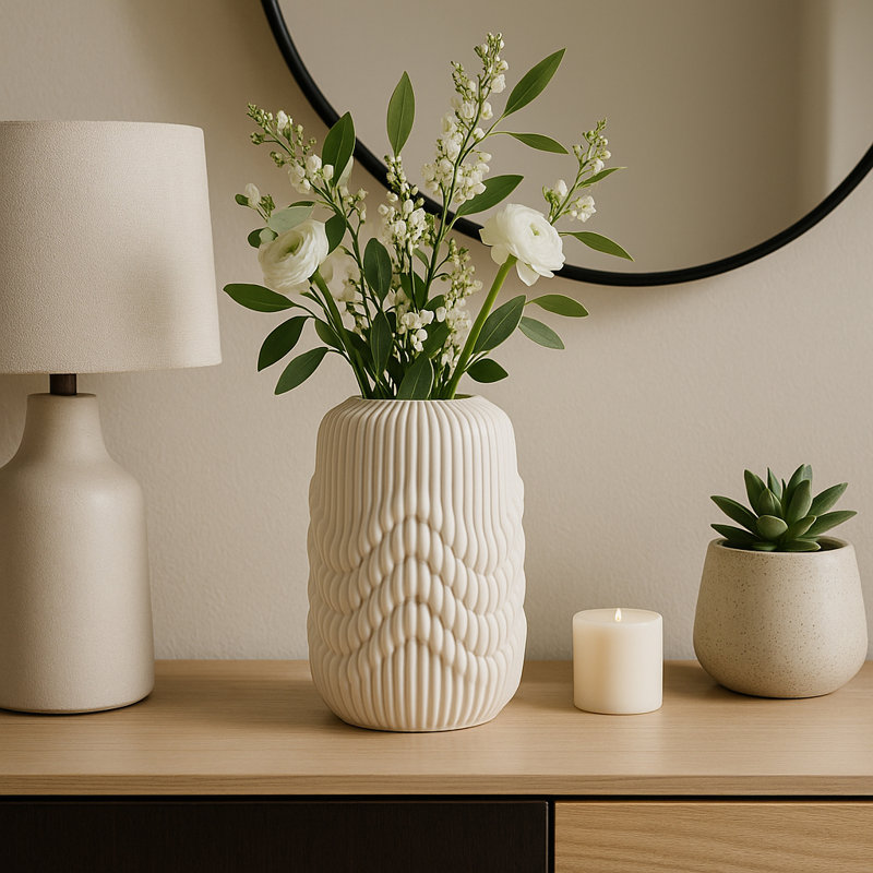 Alaina Handmade Table Vase, 14" H x 9" W x 9" D