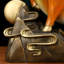 Sculpture de taureau en laiton chanceux - décor de Feng Shui fabriqué à la main-116186913