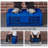 Collapsible Storage Bin Containe, 52 Liter Foldable Milk Crate, Stackable Heavy Duty Plastic Storage Crate with Handle, Folding Transit Storages for Home Office Farm Garage Toy Storage-791826013