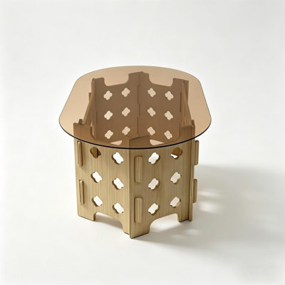 Table basse ovale