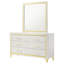 Commode 6 tiroirs avec miroir Malcolm