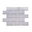 Metro Moon 14.13'' x 10.25'' Porcelain Mosaic Tile-63332397