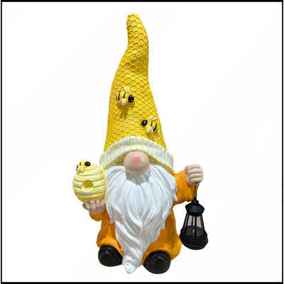 Magnesium Oxide Tree Spirit Old Man Statue With Bee Decor Garden Sculpture Ornament