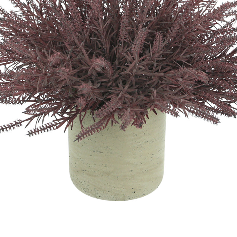 Faux Astilbe Plant in Fiberstone Vase