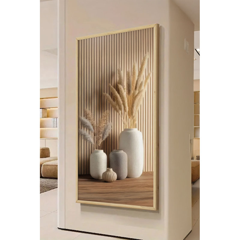 Élégante peinture encadrée décorative, 47,2 po x 19,7 po | Cadre 100% bois massif (épaisseur: 0,8 pouce) et œuvre d'art en panneau de fibres à densité moyenne 100% (épaisseur: 0,1 pouce) | Impression numérique époustouflante pour le salon, le bureau et la maison